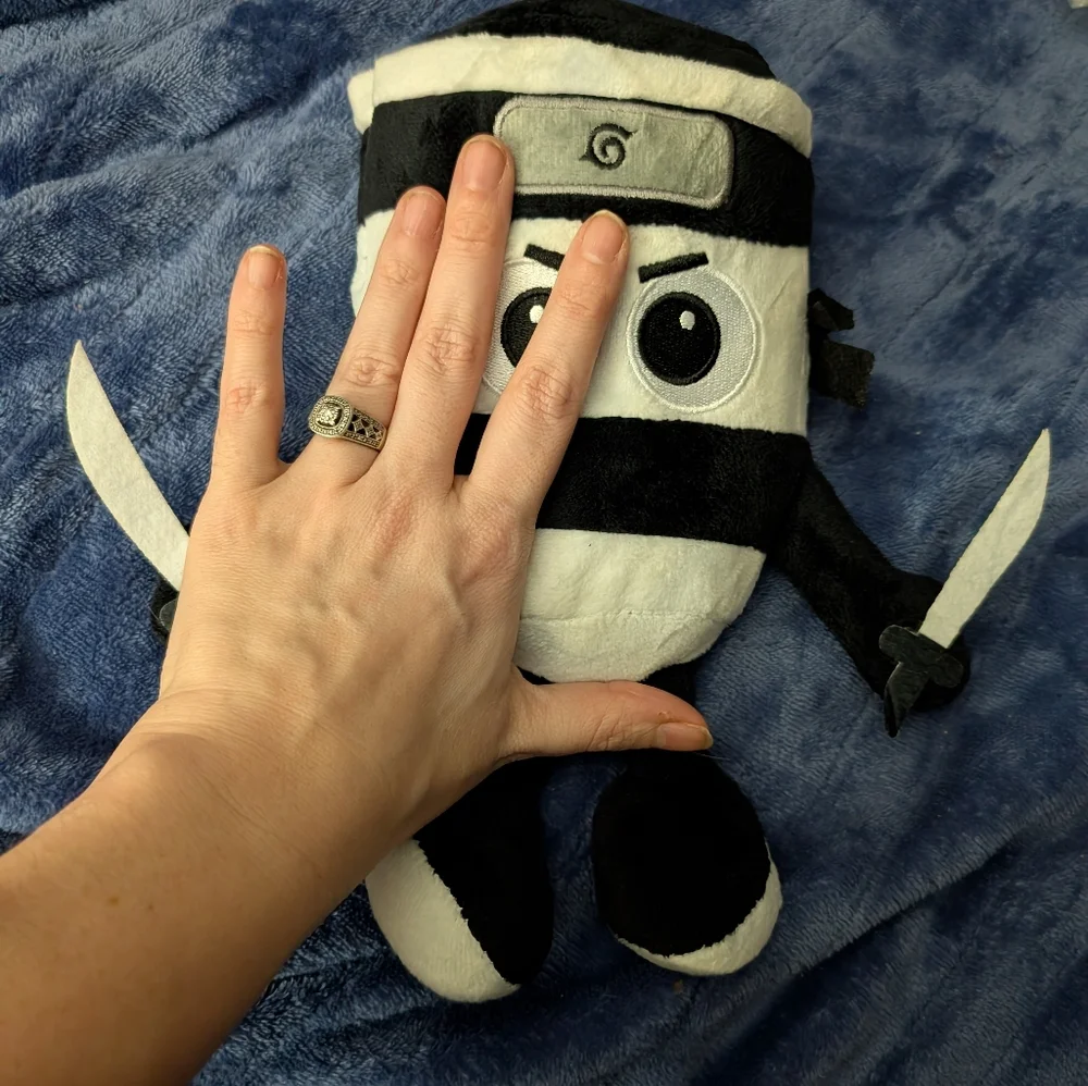 New Brainrot Ninja Plush Toy - Black and White